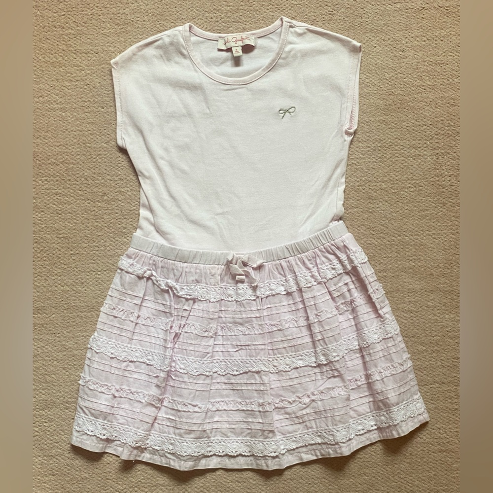 Lili Gaufrette Pink Girls Dress - Size 3